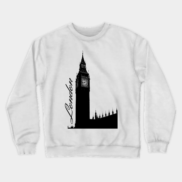 London -  attraction silhouette Crewneck Sweatshirt by momo1978